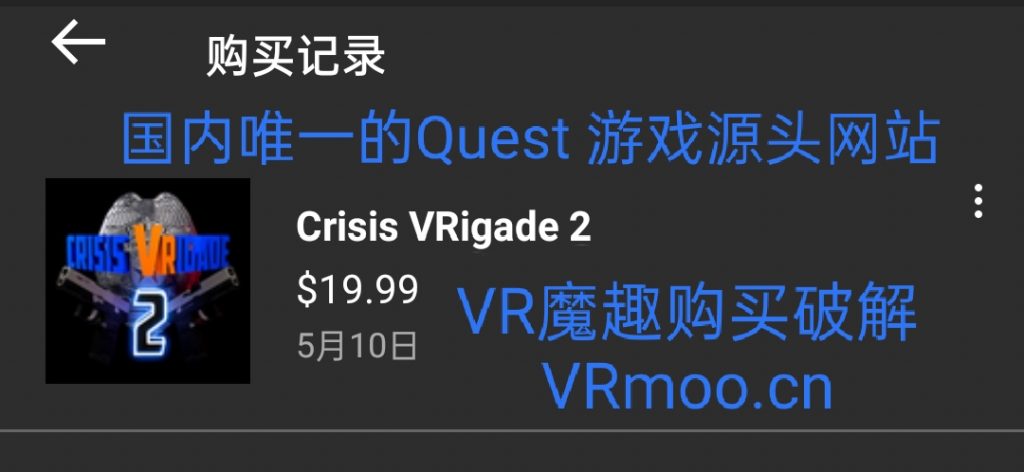 Oculus Quest 游戏《Crisis VRigade 2》盗窃危机 2