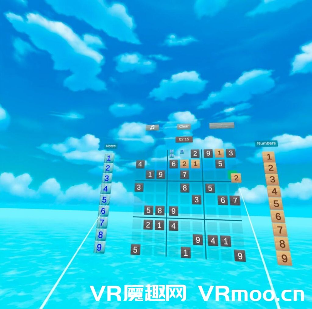 Oculus Quest 游戏《Sudoku VR》数独游戏