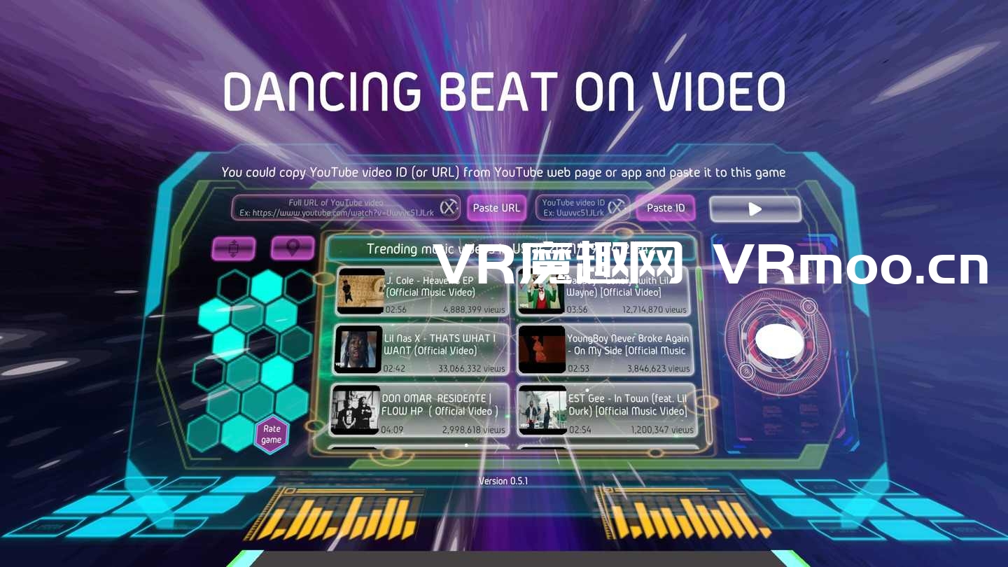 Oculus Quest 游戏《Dancing Beat on Video VR》在视频上跳舞