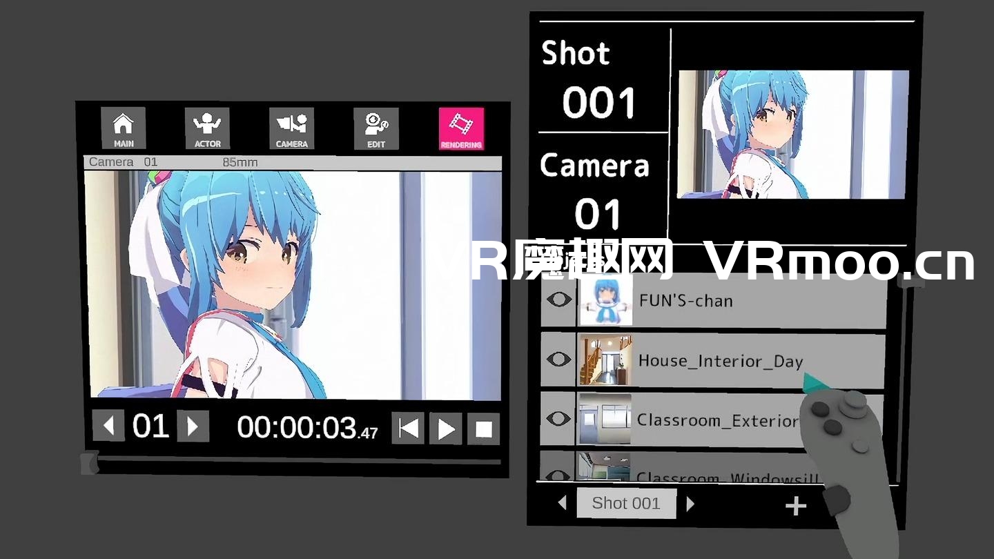 Oculus Quest 动漫游戏《RiBLA Studio VR》动漫工作室