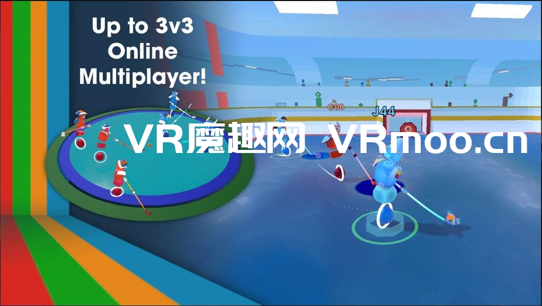 Oculus Quest 游戏《Hockey Bockey》卡通冰球