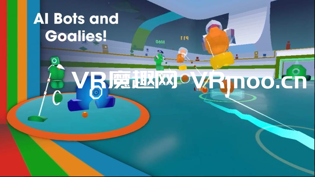 Oculus Quest 游戏《Hockey Bockey》卡通冰球