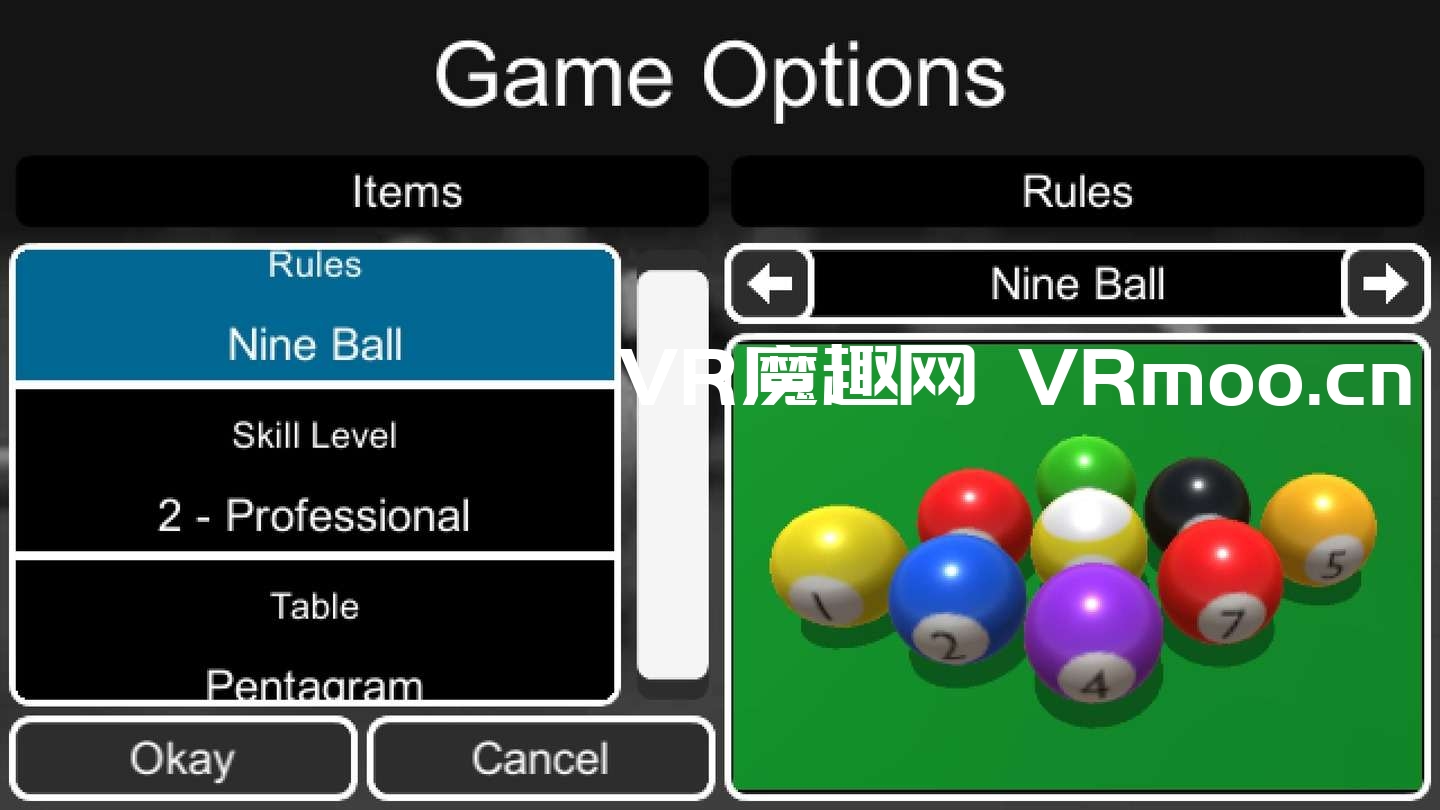 Meta Quest 游戏《Small Pool VR》小台球