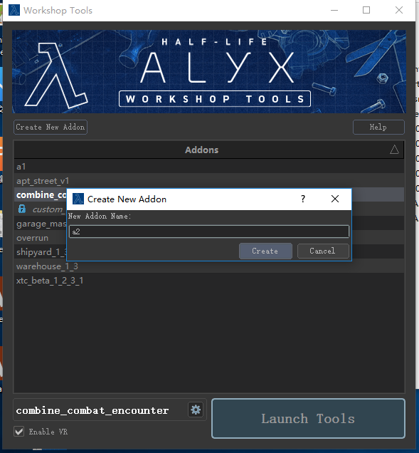 半衰期:爱莉克斯 (Half-Life: Alyx) 破解版本 - 自定义创意工坊地图使用加载方法