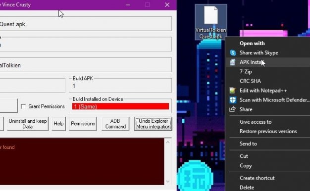 Oculus Quest APK破解游戏包安装器（APK Installer）